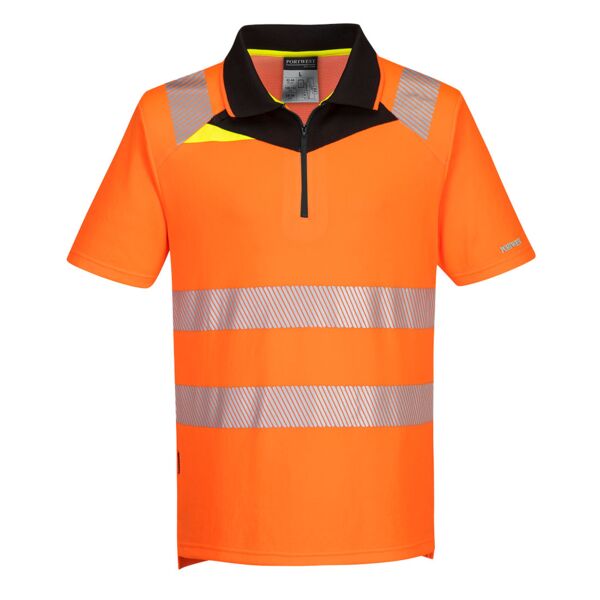 DX412 - DX4 Hi-Vis Zip Polo Shirt S/S Thumbnail